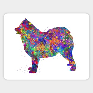 Samoyed dog watercolor Sticker